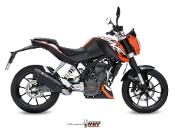Afbeeldingen van MIVV Suono Steel RVS compleet systeem KTM Duke 125 '11-16 / Duke 200 '12-