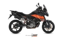 Afbeeldingen van MIVV Suono Steel Black RVS dempers KTM 990 Supermoto SMT '09-