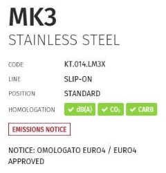 Afbeeldingen van MIVV MK3 RVS demper KTM 1290 Superduke '14-