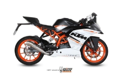 Afbeeldingen van MIVV compleet RVS systeem met Ghibli RVS demper KTM RC390 '14-