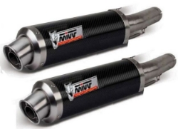 Afbeeldingen van MIVV RVS systeem met GP carbon demper KTM RC125 '14-