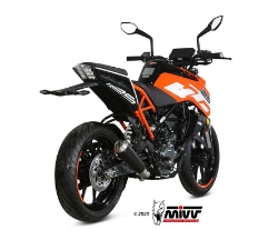 Afbeeldingen van MIVV X-M1 Black RVS KTM Duke 125/390 / RC 125/390 '17-