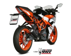 Afbeeldingen van MIVV X-M1 Black RVS KTM Duke 125/390 / RC 125/390 '17-
