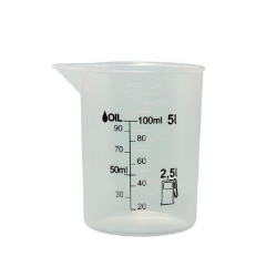 Afbeeldingen van Maatbeker 120ml voor 2-takt Baas