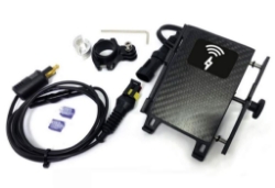 Afbeeldingen van Telefoonhouder met draadloos QI opladen BAAS (63-72mm)