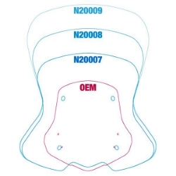 Afbeeldingen van Vervangingsruit National Cycle VStream touring transparant Honda NC700X / NC750X