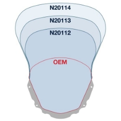 Afbeeldingen van Vervangingsruit National Cycle VStream sport donker getint Kawasaki KLR650 '08-