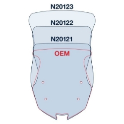 Afbeeldingen van Vervangingsruit National Cycle sport/touring licht getint Kawasaki Z1000SX '17-'19
