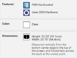 Afbeeldingen van Vervangingsruit National Cycle VStream sport/tour licht getint Victory Cross Country / Tour