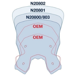 Afbeeldingen van Vervangingsruit National Cycle VStream sport/tour licht getint KTM 1050/1190 Adventure