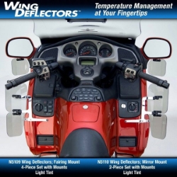 Afbeeldingen van Wing Deflectors spiegel licht getint Honda GL1800 -'11 National Cycle