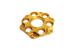 Afbeeldingen van Tandwieldrager aluminium Evotech Triumph Speed Triple 1200 RS '21- -goud