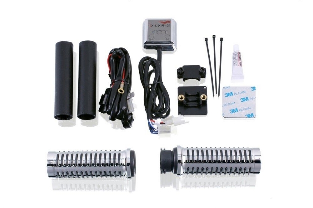 Afbeeldingen van Handvatverwarmingset met chromen handvatten Custom Acces