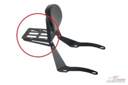 Afbeeldingen van Bagagerek ZWART voor Sissybar Custom Acces