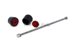 Afbeeldingen van Achterasslider Evotech Honda CB300R ’18- - rood