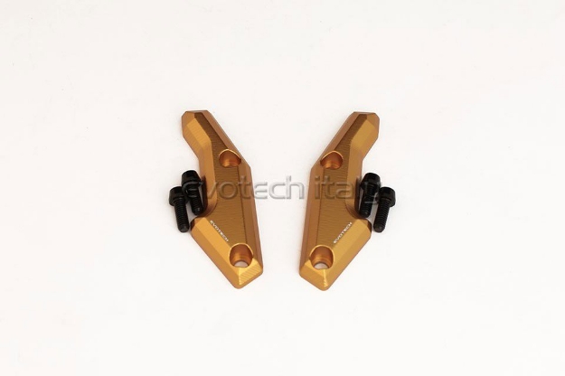 Afbeeldingen van Front axle fork guard goud Honda Africa Twin Adventure Sport '18