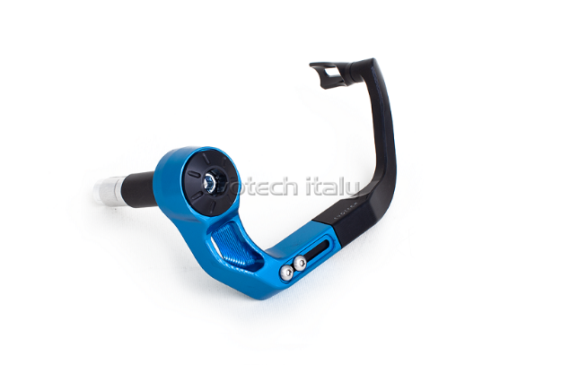 Afbeeldingen van Hendel protector rem aluminium Evotech universeel -blauw 16mm