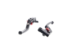 Afbeeldingen van Rem/koppelinghendelset opklapbaar Evotech Performance Triumph Speed Triple '11-'15
