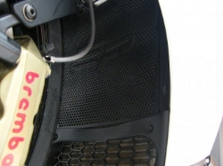 Afbeeldingen van Radiatorcover zwart Evotech Performance Aprilia RSV4 '09-14