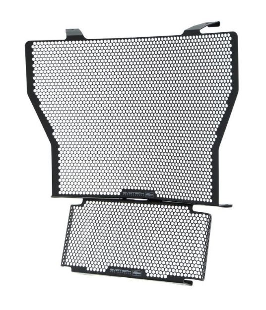 Afbeeldingen van Radiator/oliekoeler cover set zwart Evotech Performance BMW S1000RR '15-18