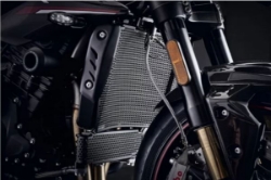 Afbeeldingen van Radiator/oliekoeler cover set zwart Evotech Performance Triumph Speed Triple RS '18-20