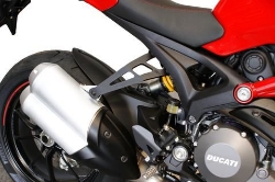 Afbeeldingen van Uitlaatsteun zwart Evotech Performance Ducati Monster 1100 EVO '11-15