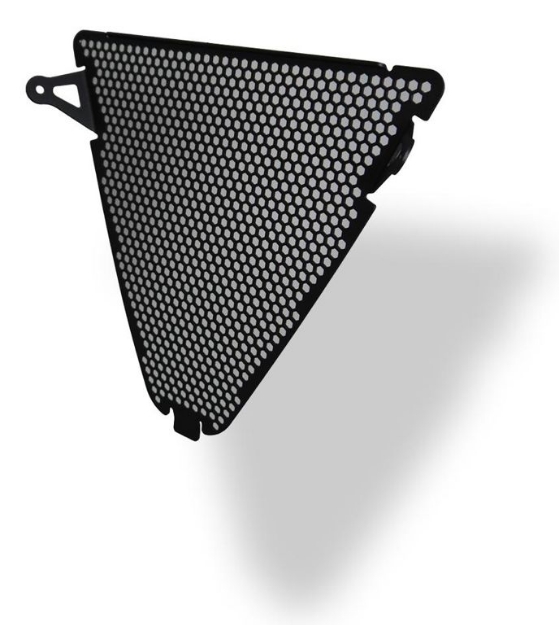 Afbeeldingen van Radiatorcover LOWER zwart Evotech Performance Ducati Panigale V2 '20-