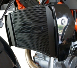 Afbeeldingen van Radiatorcover zwart Evotech Performance KTM Duke 690 '12-19
