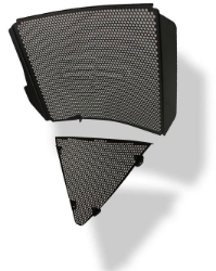 Afbeeldingen van Radiatorcover en uitlaatcover zwart Evotech Performance Triumph Daytona 675 '13-17