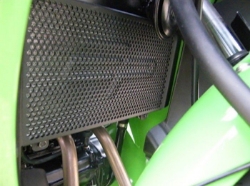 Afbeeldingen van Radiatorcover zwart Evotech Performance Kawasaki Ninja 250R '08-13