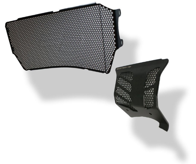 Afbeeldingen van Radiator and engine guard set Evotech Performance Ducati Monster 1200R '16-19