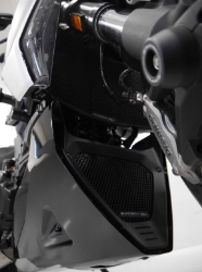 Afbeeldingen van Radiator/oliekoeler cover set zwart Evotech Performance Ducati Diavel 1260 '19-