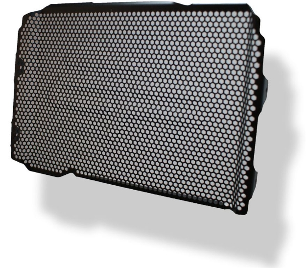 Afbeeldingen van Radiatorcover zwart Evotech Performance Yamaha MT-07 Moto Cage '15-