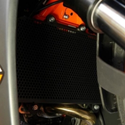Afbeeldingen van Radiatorcover zwart Evotech Performance KTM RC 125 '14-21