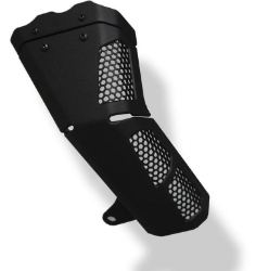 Afbeeldingen van Uitlaatcover zwart aluminium Evotech Performance Ducati Multistrada 1200 S Pikes Peak '12-14