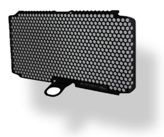 Afbeeldingen van Oliekoelercover zwart Evotech Performance Ducati Multistrada 1200 Enduro '16-18