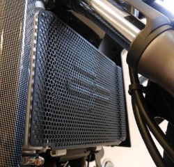 Afbeeldingen van Radiatorcover zwart Evotech Performance CF Moto 650NK '13-17