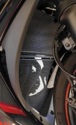Afbeeldingen van Radiator / uitlaatbochten cover set zwart Evotech Performance Yamaha YZF-R3 '15-18