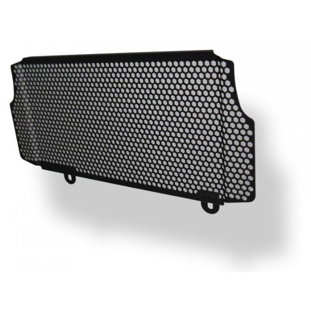 Afbeeldingen van Radiatorcover zwart Evotech Performance Kawasaki Z300 '15-18