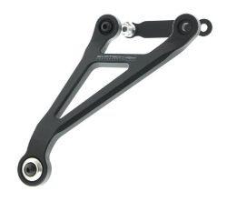 Afbeeldingen van Uitlaatsteun aluminium zwart met afwerkplaatje Evotech Performance Suzuki GSX-R1000 2017-