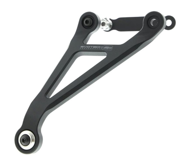 Afbeeldingen van Uitlaatsteun aluminium zwart met afwerkplaatje Evotech Performance Suzuki GSX-R1000 2017-