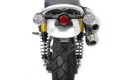Afbeeldingen van Kentekenplaathouder Evotech Performance rood licht Triumph Scrambler 1200 XC '19-23