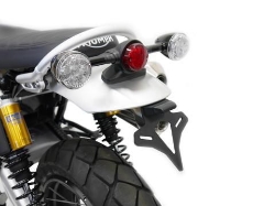 Afbeeldingen van Kentekenplaathouder Evotech Performance rood licht Triumph Scrambler 1200 XC '19-23