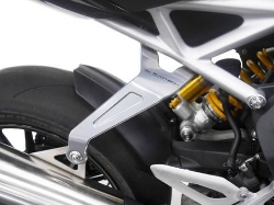 Afbeeldingen van Uitlaatsteun zilver Evotech Performance Triumph Speed Triple RS '21-