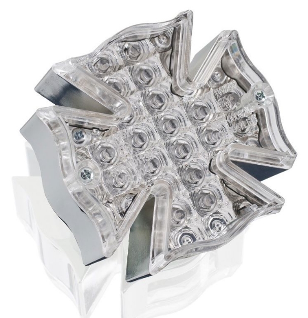 Afbeeldingen van Achterlicht universeel model Maltese Cross LED Custom Acces