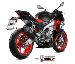 Afbeeldingen van MIVV Full System EVO met Delta Race Carbon Aprilia RS660 / Tuono 660 '21- (hoge montage)