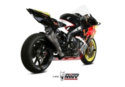 Afbeeldingen van MIVV Power EVO titanium systeem met Delta Race demper BMW S1000RR '17-