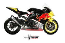 Afbeeldingen van MIVV Power EVO titanium systeem met Delta Race demper BMW S1000RR '17-