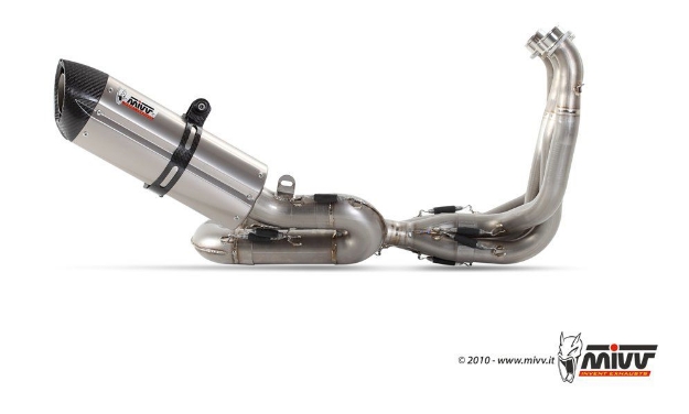 Afbeeldingen van MIVV titanium Power Evo compleet systeem met Suono titanium demper Honda CBR1000RR '08-