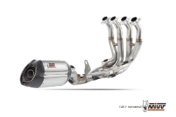 Afbeeldingen van MIVV compleet titanium systeem met Suono Full Titanium demper Yamaha R6 '06-16